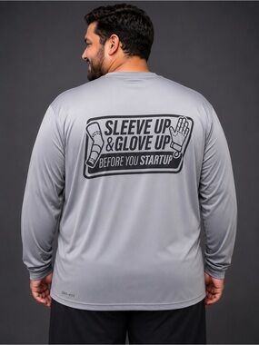 SPORTEX dri fit PCI safety shirt Gray Crew Neck T-Shirt - 2XL NEW IN PACKAGE